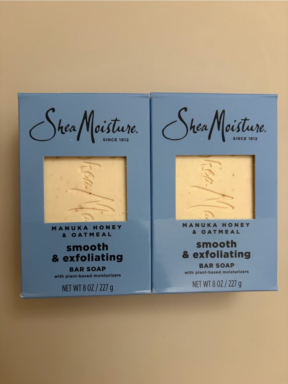 (2) Shea Moisture Manuka Honey & Oatmeal Smooth & Exfoliating Bar Soap